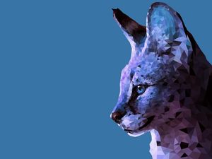 SERVAL POLIGONAL AZUL
