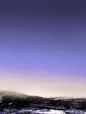 SKYFALL 5, VERY PERI PERVINCA LAVANDA ABSTRATO PAISAGEM MODERNO MINIMALISTA PANORAMA