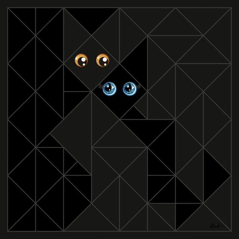 GATO E GATA_ ROMANCE GEOMÉTRICO