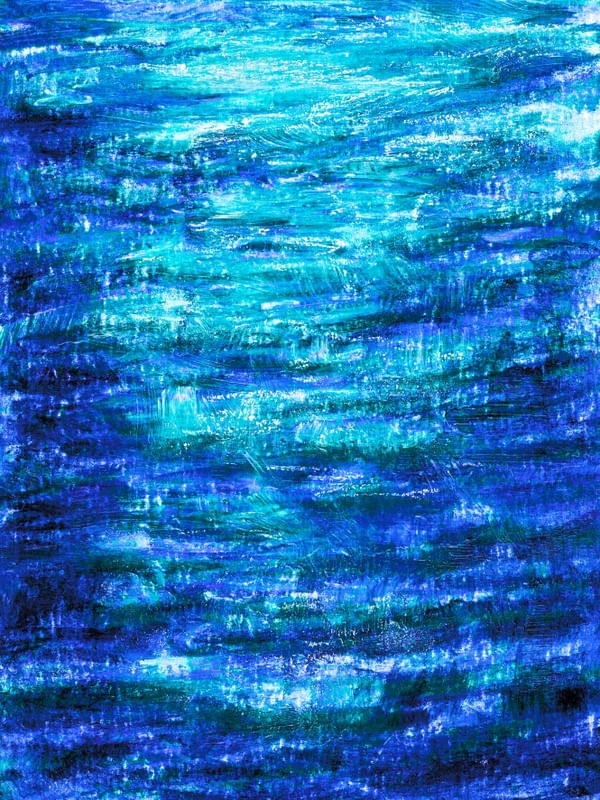 RIPPLE EFECT 1 AZUL, MODERNO ONDAS OCEANO MOVIMENTO PINCELADAS ORGANICO PINTURA