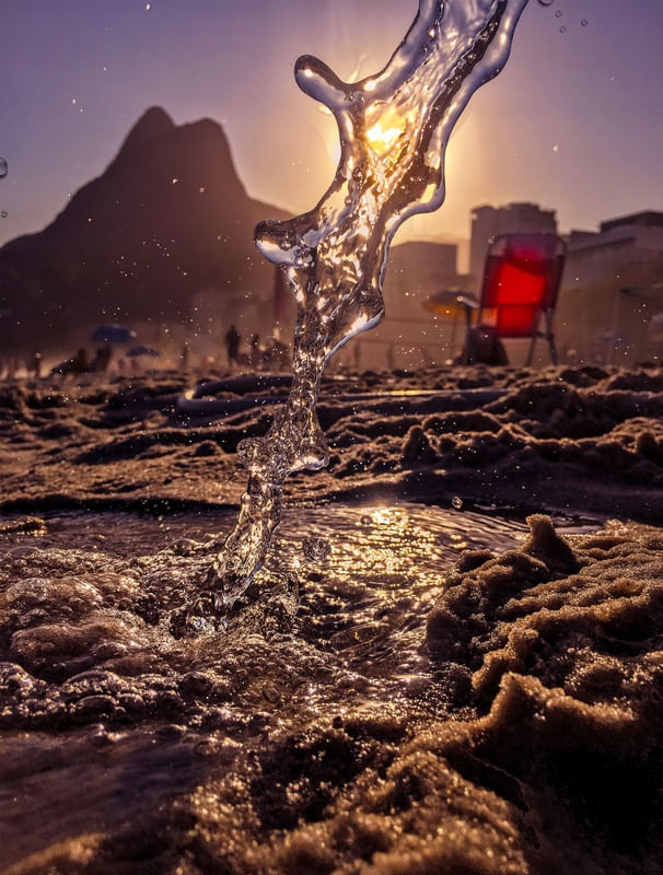 DUCHA NA AREIA