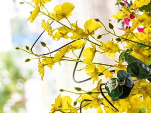 ORQUÍDEAS AMARELAS ARTIFICIAIS