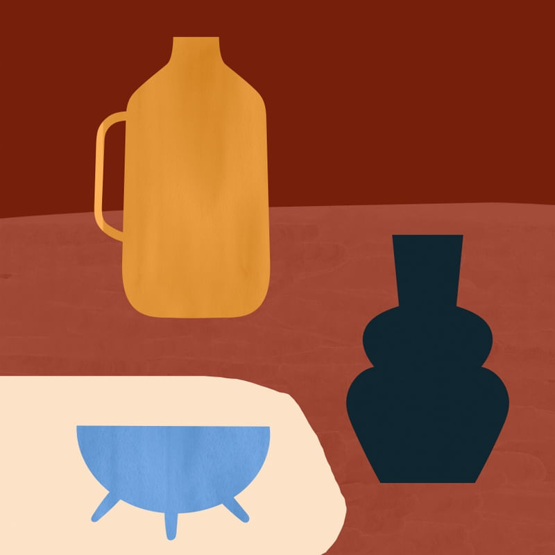 ABSTRACT ART VASE 7
