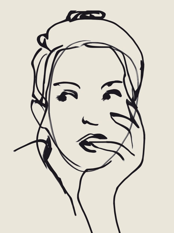 GIRL SKETCH ART 11