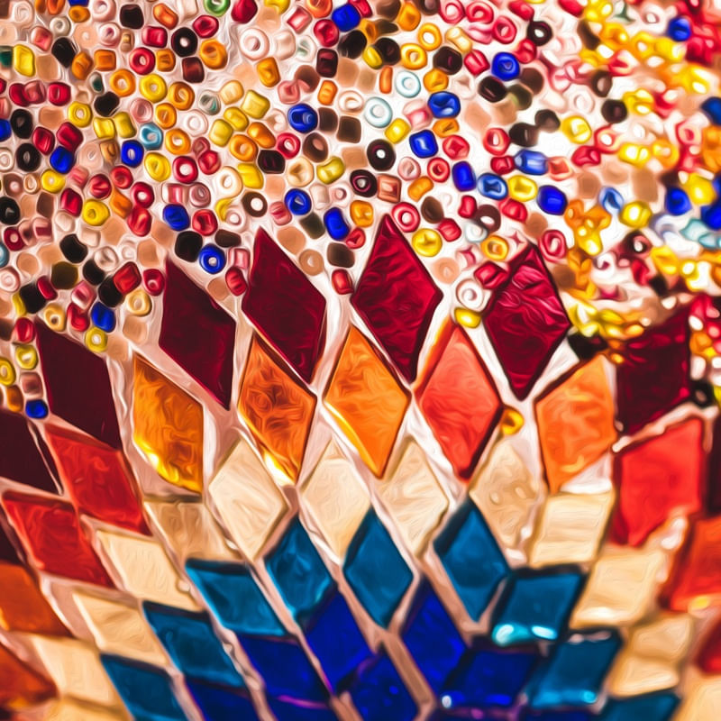 ABSTRATO LAMPADA TURCO - 01B