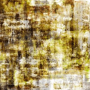 GRUNGE STROKES 7, LIMAO MARROM ABSTRATO QUADRADO