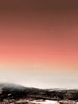 SKYFALL 4, ROSA MALVA BEGE ABSTRATO PAISAGEM