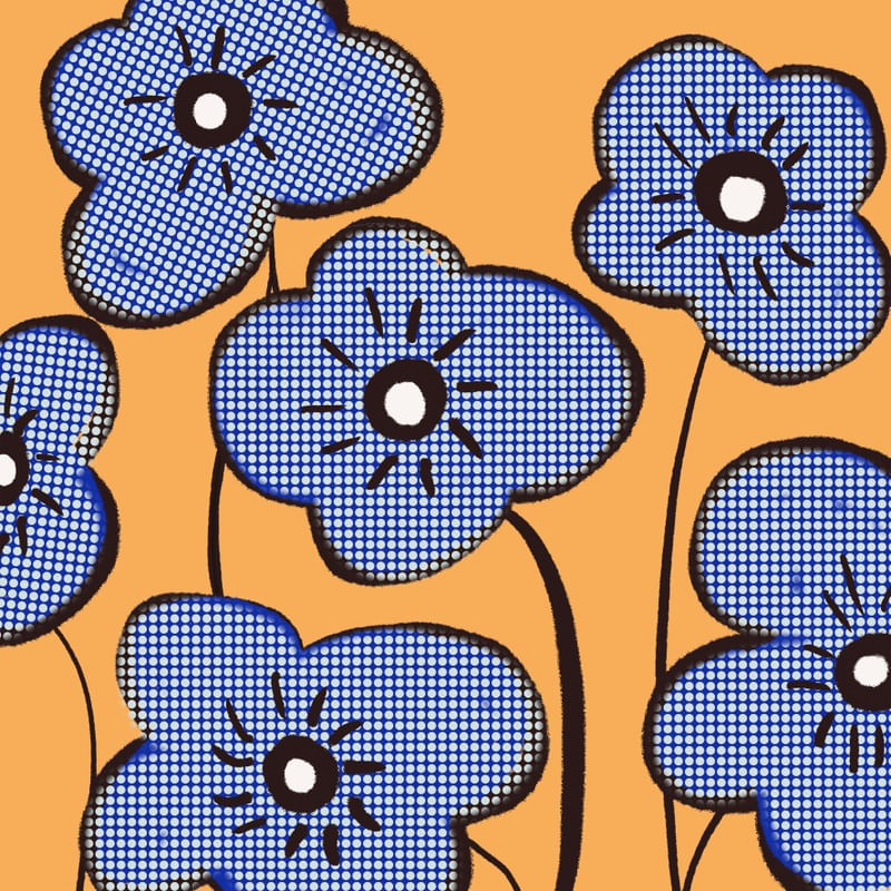 MINIMAL ABSTRACT FLOWERS 28