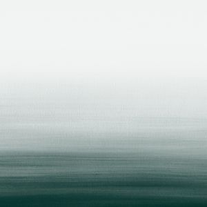 DARK TEAL WATERCOLOR PAINTING - SQUARE