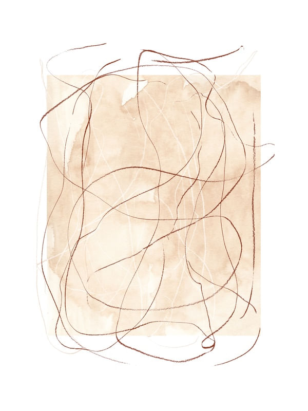 PENCIL SCRIBBLES OVER WATERCOLOR 5