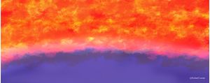 SUNSET AT SEA