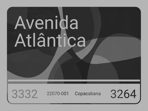 PLACA RIO AVENIDA ATLÂNTICA PB