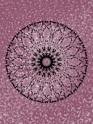MANDALA NEGRA NA NEVE