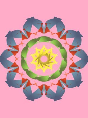 CAMADA DAS MANDALAS COLORIDAS