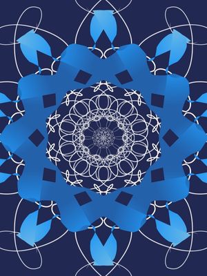 MANDALA DA COR AZUL