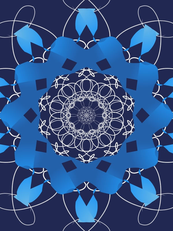 MANDALA DA COR AZUL