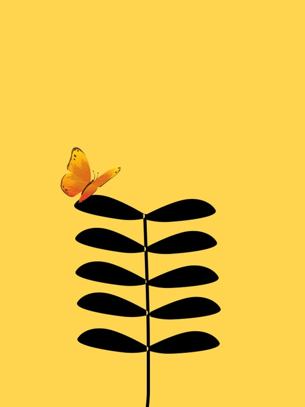 BORBOLETA AMARELA