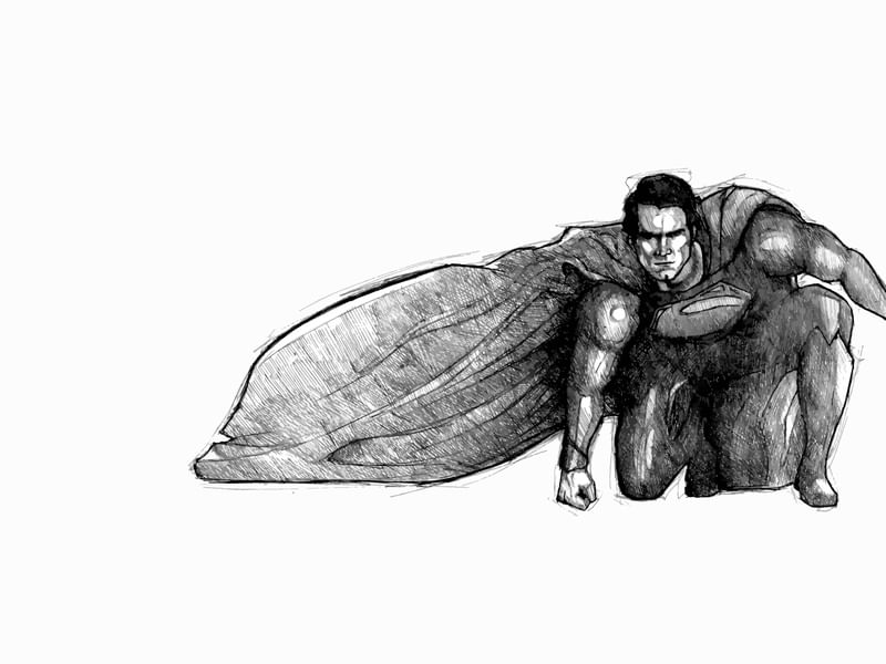 MAN OF STEEL ART