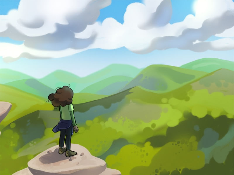 A CAMINHADA AO TOPO