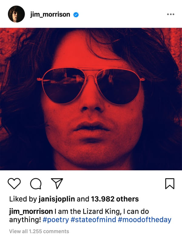 INSTAGRAM POST JIM MORRISON