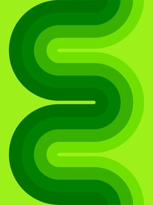 COLORED WAVE - GREEN WAVE