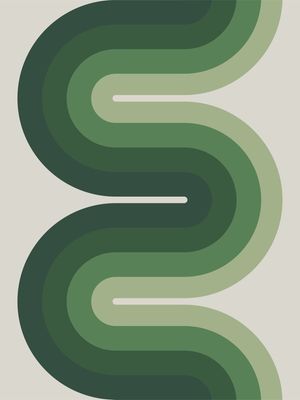 COLORED WAVE - OLIVE WAVE