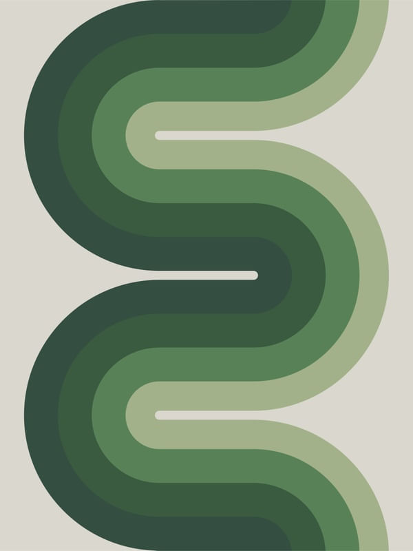 COLORED WAVE - OLIVE WAVE