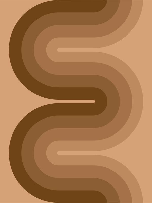 COLORED WAVE - BROWN WAVE