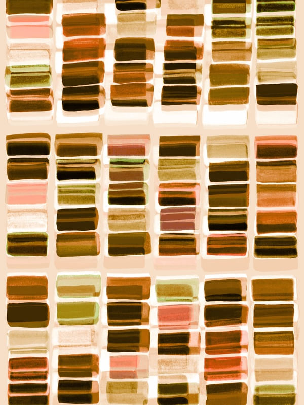 COLORBLOCK GRID 9, DESERTO COLORIDO GEOMETRICO AGUARELA PINTURA