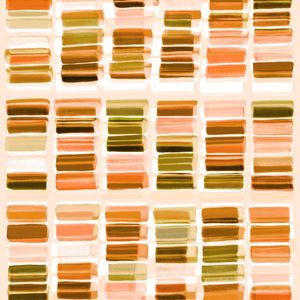 COLORBLOCK GRID 10 QUADRADO, DESERTO LARANJA GEOMETRICO AGUARELA PINTURA