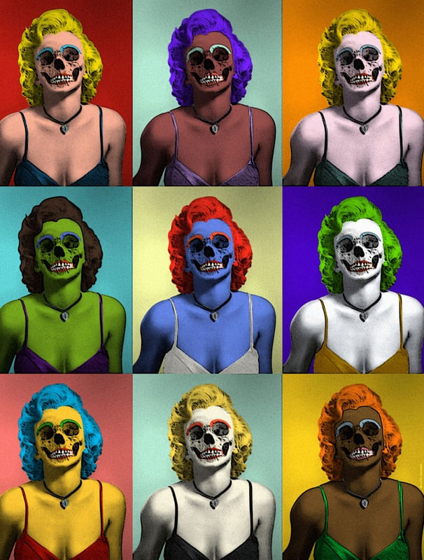 MARILYN SKULL 'POPTRAIT'