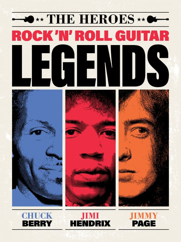 ROCK AN ROLL GUITAR LEGENDS