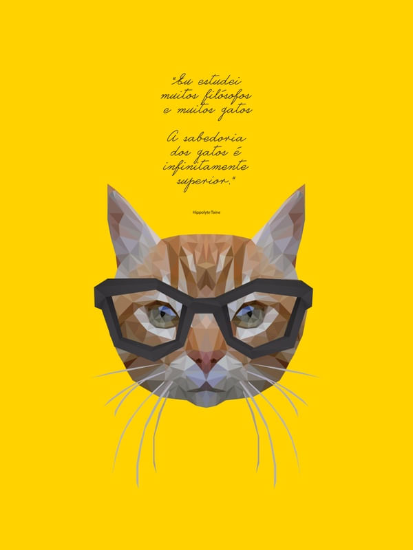 GATOS FILOSÓFICOS AMARELO