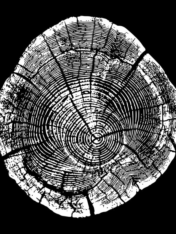 WOODCUT BLACK XVII