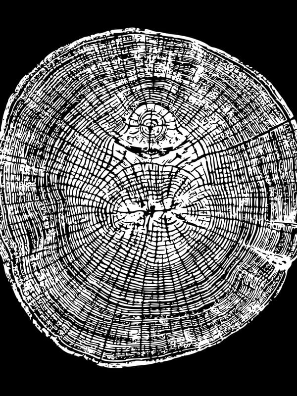 WOODCUT BLACK XVIII