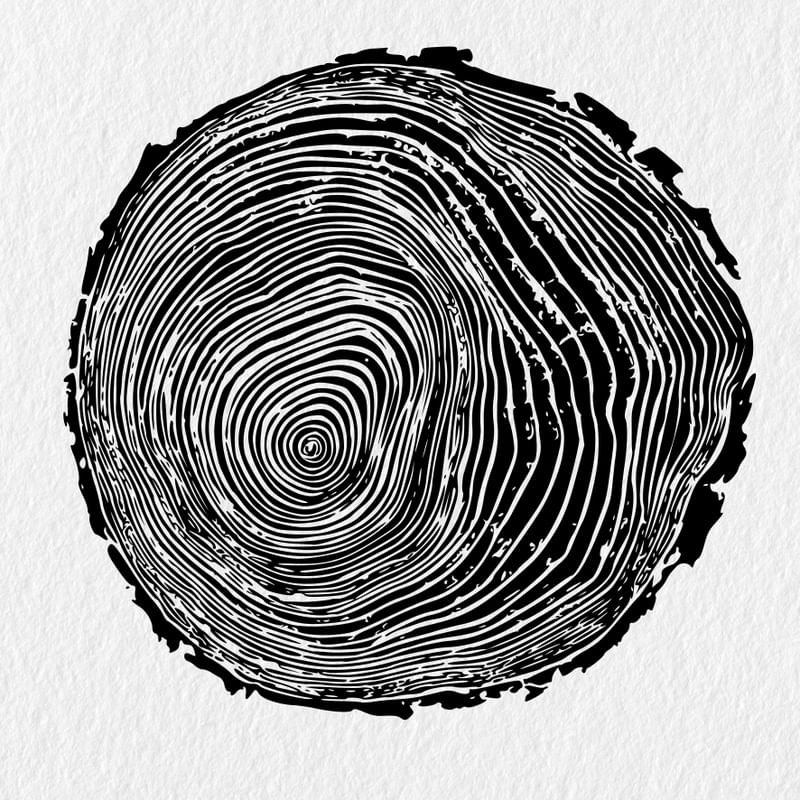 WOODCUT WHITE V