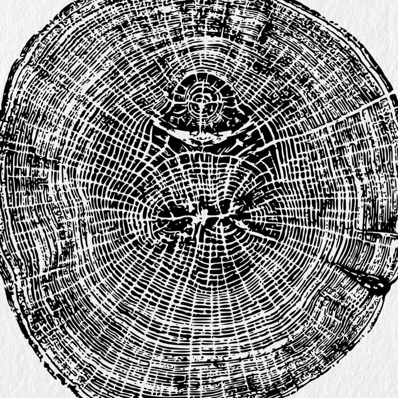 WOODCUT BLACK XXXV