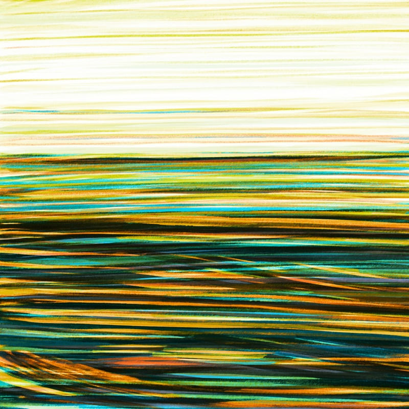 ENDLESS SEA 6 QUADRADO, MINIMALISTA ABSTRATO OCEANO ONDAS ILUSTRAÇÃO
