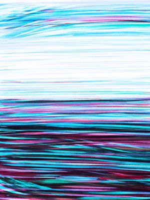 ENDLESS SEA 5, MINIMALISTA ABSTRATO OCEANO ONDAS ILUSTRAÇÃO