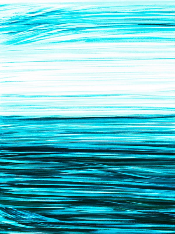 ENDLESS SEA 8, MINIMALISTA ABSTRATO OCEANO ONDAS ILUSTRAÇÃO