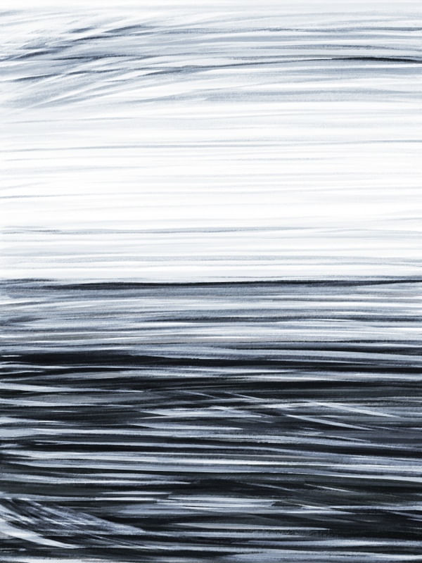 ENDLESS SEA 10, MINIMALISTA ABSTRATO OCEANO ONDAS ILUSTRAÇÃO