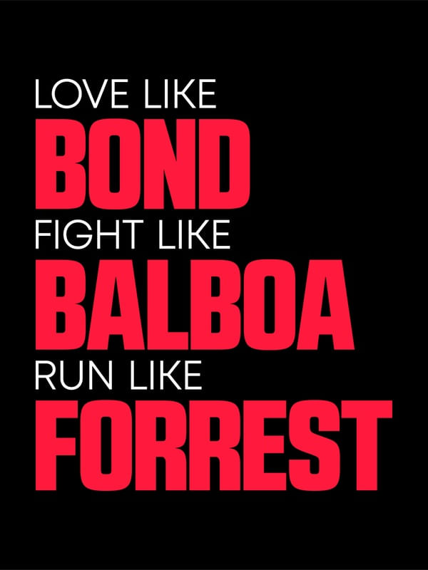 LOVE FIGHT RUN - BLACK