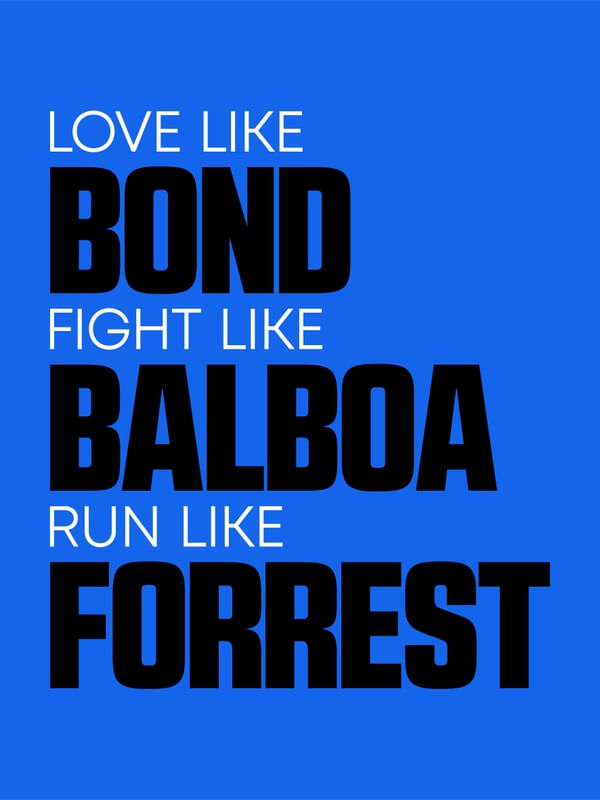 LOVE FIGHT RUN - BLUE