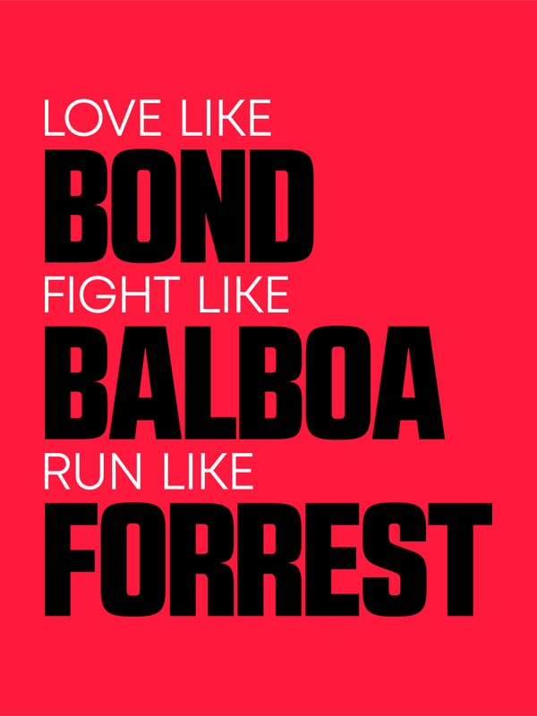 LOVE FIGHT RUN - RED