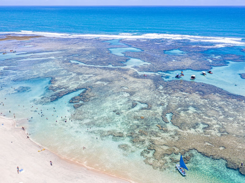MAR AZUL NAS PISCINAS NATURAIS DE PORTO DE GALINHAS