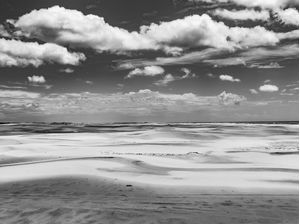 DUNAS NA LAGOA DOS PEIXES EM PRETO E BRANCO