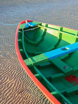 BARCO VERDE E VERMELHO