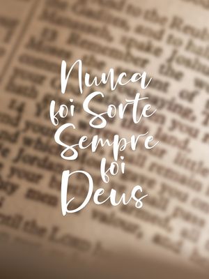 NUNCA FOI SORTE 01
