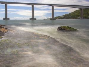 TERCEIRA PONTE, LONGA EXPOSIÇÃO NO MAR CAPIXABA 2