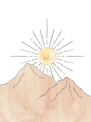 MOUNTAINS SUN PASTEL